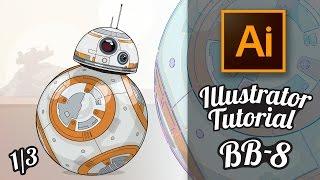 Illustrator Tutorial - Star Wars Droide BB-8 im GTA Stil (Part 1/3) [Deutsch / German]