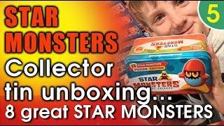 Star Monsters Pocket Friends Collector Tin Unboxing - 8 Star Monsters Fusion Edition Star Monster UK