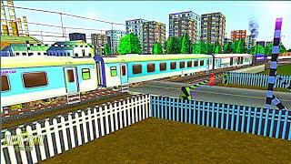 TRAIN HIGH SPEED CROSSING IN RAILWAY GATE | BUMPY RAILROAD | Train Simulator | Railworks 3 | Msts