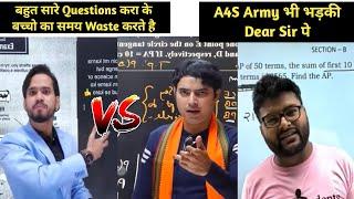 Dear sir Response vs Edumantra Fight | A4S Army roasted Dear Sir | Ashish 4 Students response