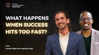 Law Firm Success : Building a Successful Law Firm and Scaling Fast After Failure ( Omeed Tabiei )