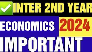 ECONOMICS IMPORTANT QUESTIONS #tsinter #inter2ndyear #englishwithproftabassum