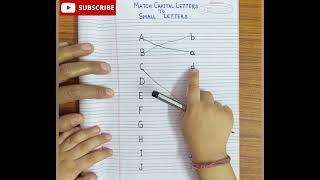 Match Capital Letters with Small Letters | Capital and Small Letters | Alphabet recognition