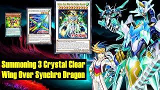 new  Summoning 3 Crystal Clear Wing Over Synchro Dragon ,Speedroid deck,SUDA,Yu-Gi-Oh! Master Duel