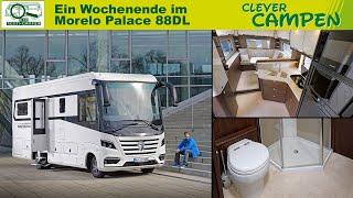 Ein Wochenende im Liner - Wie lebt es sich im Morelo Palace 88 DL mit Hecksitzgruppe? /Clever Campen