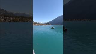 Look at the color of the lake Lake BrienzSwitzerland