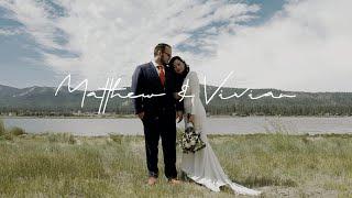 Intimate Lakeside Elopement | Big Bear Modern Rustic Mountain Elopement | Matthew & Vivian