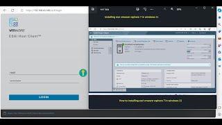 How to installing esxi vmware vsphere 7 in windows 11