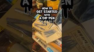 Bad Ink artist Lydia Roberts shows how to start with dip pen! #comics #manga #artist