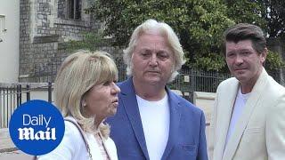 Designer David Emanuel and Lord Julian Fellowes arrive at Windsor