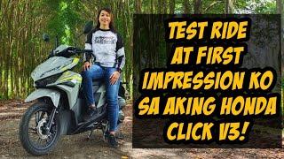 Test Ride At First Impression Ko Sa Aking Honda Click V.3 Langga Gail Motovlog