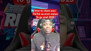How to check your TikTok account status to go viral #digitalhack #tiktokers