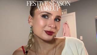 Festive CHRISTMAS MAKEUP tutorial *full holiday party makeup tutorial*