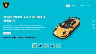 Responsive Car Website Design Using HTML CSS and JavaScript