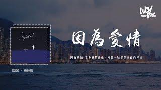 杨胖雨 - 因为爱情 (少女版)(原唱：陈奕迅&王菲)「因为爱情 不会轻易悲伤，所以一切都是幸福的模样」(4k Video)【動態歌詞/pīn yīn gē cí】#杨胖雨 #因为爱情 #陈奕迅 #王