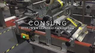 envelop plastic bag automatic flat labeling machine