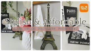 Affordable & Stylish Home Decor Finds | TEMU Haul  #temu #haulvideo #homedecoration