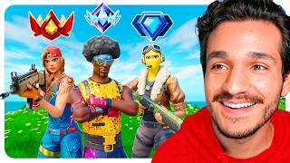 Jugué RANKED con TODOS los YOUTUBERS de Fortnite!