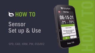 Bryton Rider 750 | Sensor Set Up & Use