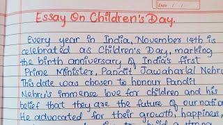 Essay on children's day in English|| Children's day #selfwritingworld #panditnehru #essaywriting