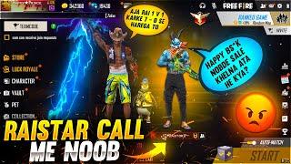 Raistar vs HappyPrince ️ Raistar Call Me Noob - Who will Win? - Garena Free Fire