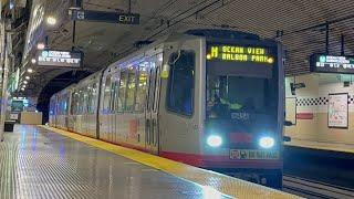 ⁴ᴷ⁶⁰ Transit Action EP12 | SF MUNI Metro LRV Trains @ Forest Hill Station