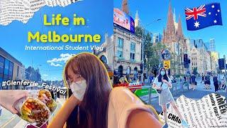 melbourne life  glenferrie festival , swinburne dorm, k-bbq  • International Student vlog