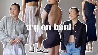 TRY ON HAUL - Aritzia, Zara, American Vintage, MESHKI, H&M, Lioness, etc. | WEARELAMODE