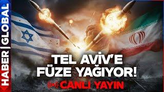 SON DAKİKA - CANLI | İran İsrail'i Balistik Füzelerle Vuruyor! Tel Aviv'de Şiddetli Patlamalar!