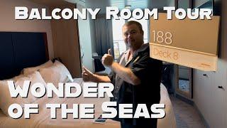 Balcony Room 8188 Tour Wonder of the Seas Royal Caribbean Cruise to Bahamas