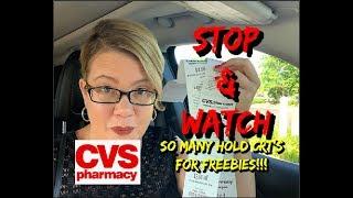 CVS STOP  & WATCH VIDEO  | LOT'S OF UPCOMING FREEBIES | MUST HOLD CRT'S 7/21 