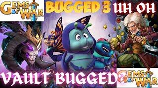 VAULT EVENT BUGGED!? Gems of War Vault Event 2022 | 10th battlecrasher not appearing low gnome rate