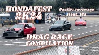 HondaFest 2024 DRAG RACE COMPILATION (Honda Drag Race Compilation)