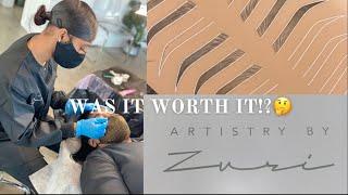 I TOOK ARTISTRY BY ZURI MICROBLADING/MICROSHADING 3 DAY TRAINING COURSE| PRICE, MODEL RESULTS + MORE