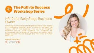 V2RF Workshop with Nicole Davidson: HR 101 for Early Stage Business Owner