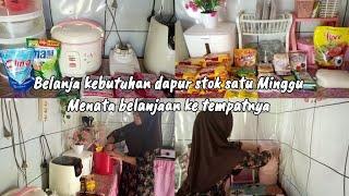 Belanja Kebutuhan Dapur Stok Satu Minggu Lanjut Menata Belanjaan Ke Tempatnya