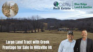 Large Land Tract for Sale in Hillsville VA