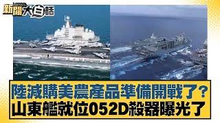 陸減購美農產品準備開戰了？山東艦就位052D殺器曝光了【新聞大白話】20241102-10｜帥化民 吳崇涵 嚴震生