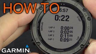 How to Use Stopwatch on Garmin Tactix / Fenix