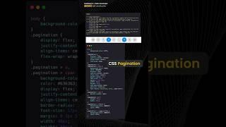 CSS Snippet | Pagination | #html #css #shorts #codebustler