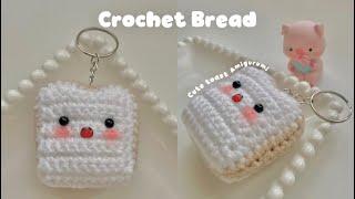 How to Crochet Bread Keychain | Toast Amigurumi