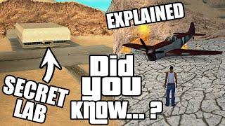 GTA San Andreas Secrets and Facts 51 Plane Crashes, Mysteries, Fog Horn, Area 69, Myths