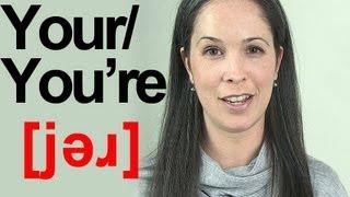 How to Pronounce the Word YOUR in a Sentence - American English Pronunciation