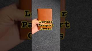 Real Leather Passport Covers #leathercraft #passportcover #leather #shorts