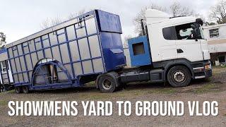 Gravity Fairground Ride - Showmens Yard to Ground Vlog - (Exclusive footage)