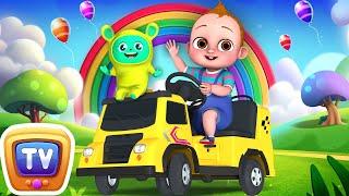 Wheels on the Bus - The Little Builders in Baby Taku's World - ChuChuTV Nursery Rhymes & Kids Songs