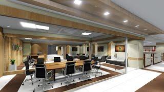 IT office Interior 3D Walkthrough Animation | Sketchup modelling with Lumion 9 Video Rendering |