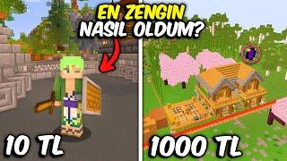 Nasıl Minecraft Sunucusunun EN ZENGİN Oyuncusu Oldum?