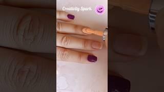 Simple Nail art designs #nailart #shorts #creativityspark