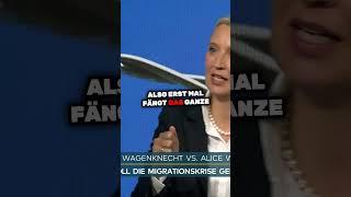 Alice Weidel und Sahra Wagenknecht zur Rückführung von Migranten @WELTVideoTV